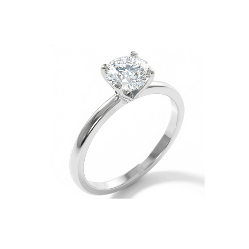 4-Prong Classic Setting 18K Gold / Platinum
