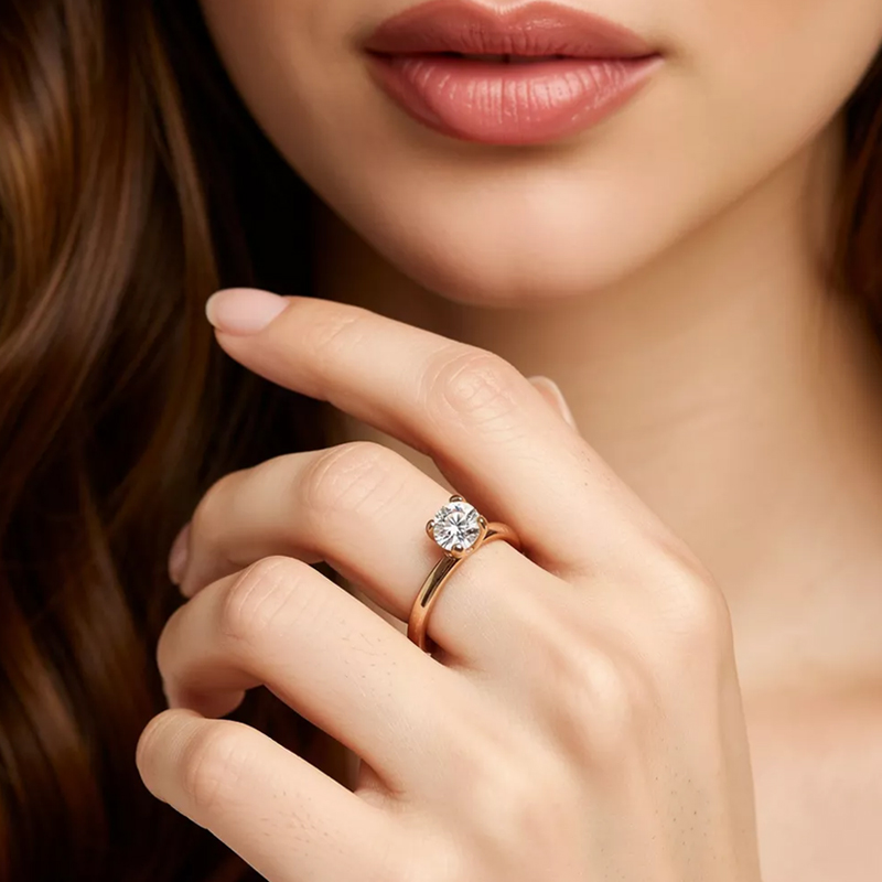 4-Prong Classic Setting 18K Gold / Platinum - Image 5