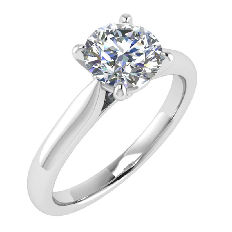 4-Prong Signature Setting 18K Gold / Platinum - Image 3
