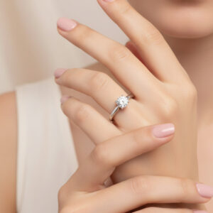 4-Prong Signature Setting 18K Gold / Platinum