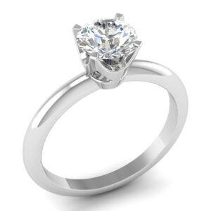 0.40 ct. Diamond Engagement Ring,H, SI1, 18K Gold GIA Certified