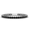 EBONY & IVORY <BR>9.60 Ct. Black & White Diamond Tennis Bracelets in 18K Gold - Image 4