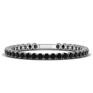 Ebony & Ivory – Twin Diamond Tennis Bracelets in 18k Gold (4.00 ct.)