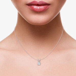 CLASSIC DIAMOND PENDANT<br>0.40 ct. to 1.00 ct. 18K Gold