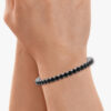 EBONY & IVORY <BR>9.60 Ct. Black & White Diamond Tennis Bracelets in 18K Gold - Image 2