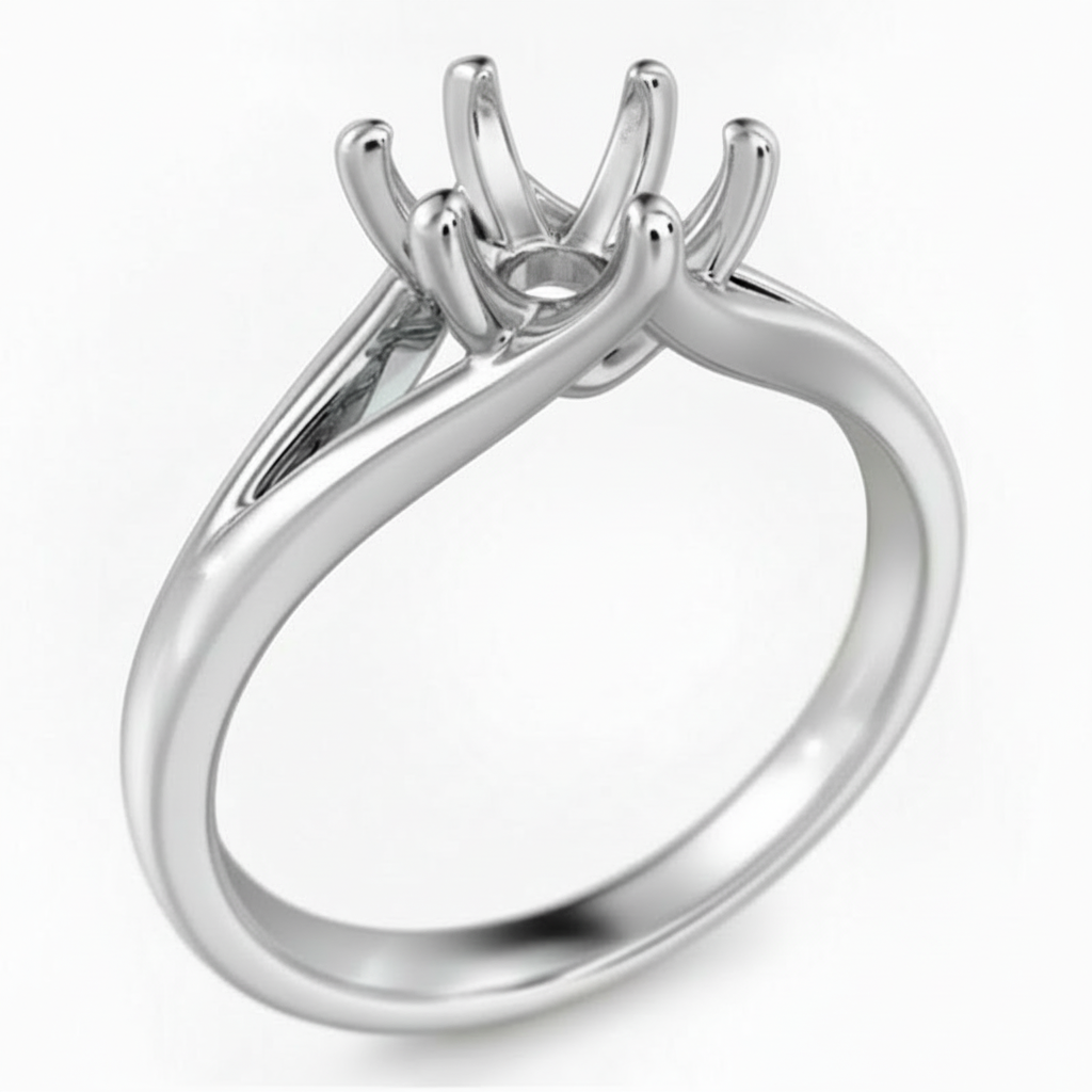 6-Prong Nobility Setting 18K Gold / Platinum - Image 8