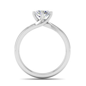 4-Prong Twist 18K Gold