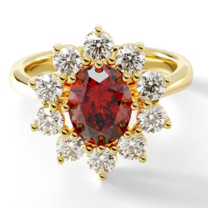 RUBY STARLIGHT RING<br>1.40 Ct. Ruby & 1.00 Ct. Diamonds in 18K Gold