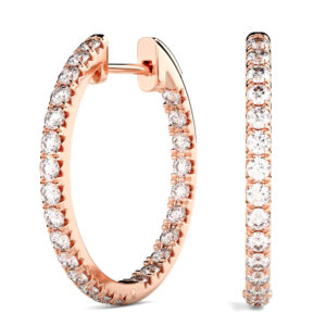 DIAMOND HOOP EARRINGS<br>1.00 Ct. to 2.00 Ct. in 18k Gold