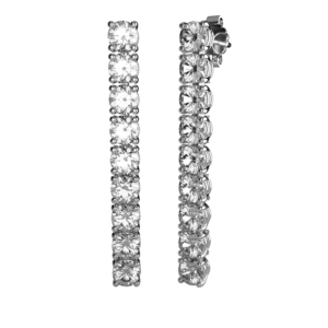 Diamond Drop Earrings <br> 0.56 ct to 1.26 ct. In 18K Gold