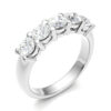 FIVE STONE DIAMOND RING<br> 2.50 Ct. 18K Gold