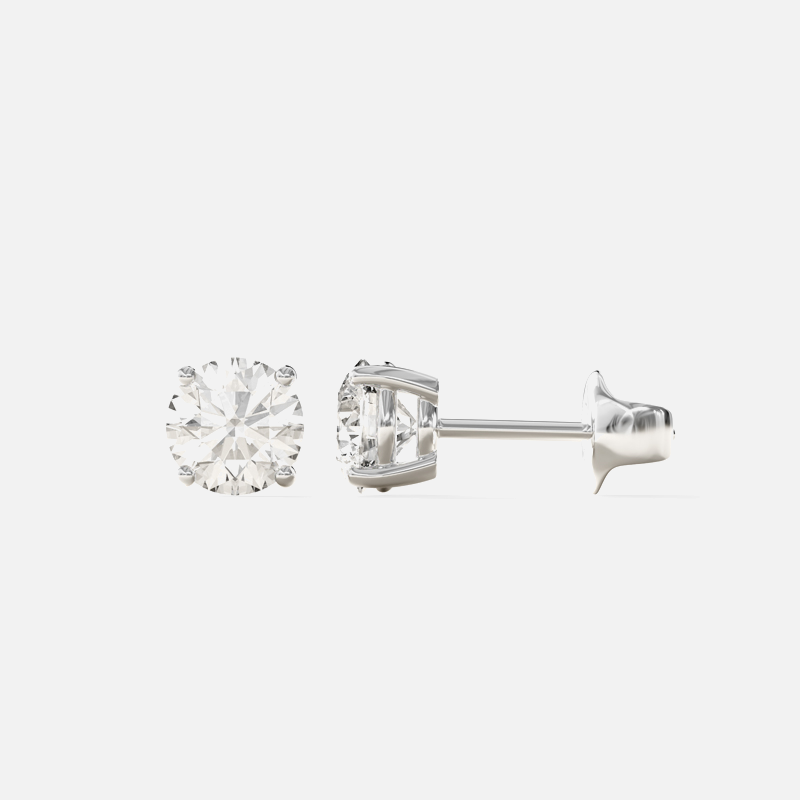 Classic Diamond Stud Earrings<br>0.60 to 1.00 Ct. Ct. 18K Gold