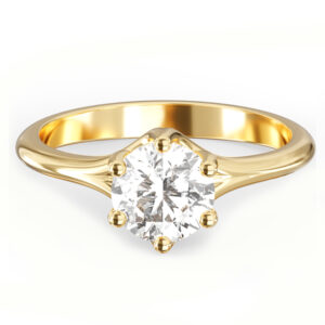 6-Prong Gentility Setting 18K Gold / Platinum