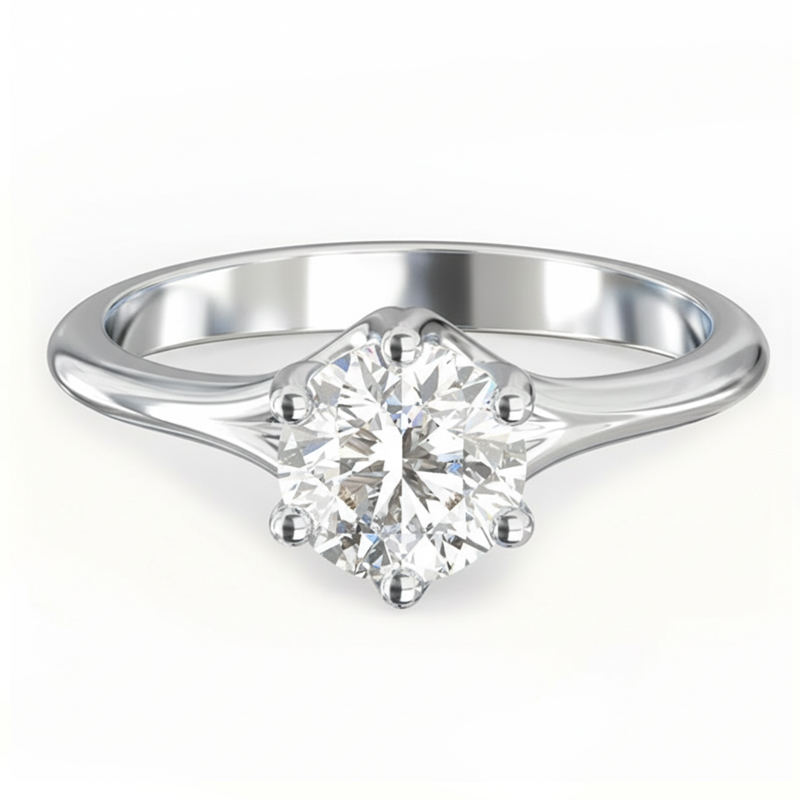 6-Prong Gentility Setting 18K Gold / Platinum - Image 6