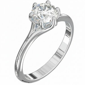6-Prong Gentility Setting 18K Gold / Platinum