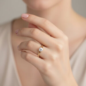 Nobility Diamond Engagement Ring — Refined Elegance