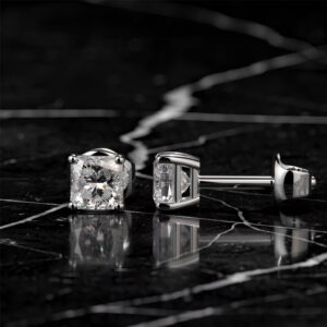 Classic Princess Diamond Earrings<br>1.40 to 2.00 Ct. 18K Gold