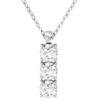 CLASSIC TRIO DIAMOND PENDANT<BR>1.50 ct. 18K Gold
