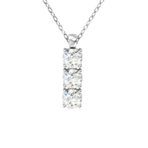 Classic Trio Diamond Pendant<BR>1.50 ct. 18K Gold