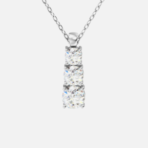 Classic Graduated Trio Diamond Pendant<BR>1.50 ct. 18K Gold