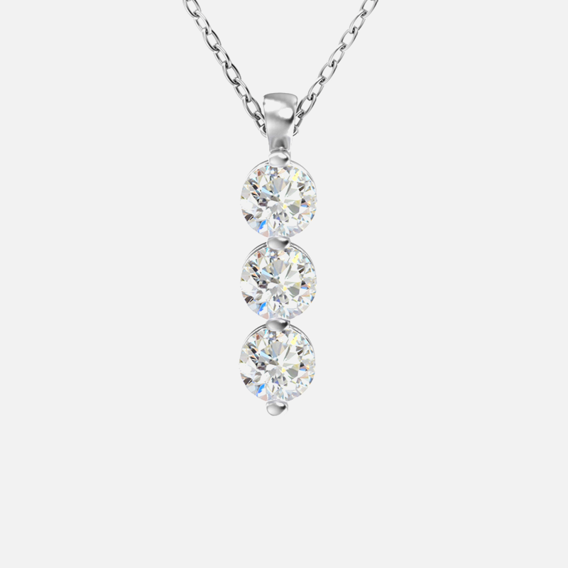 Signature Trio Diamond Pendant<BR>1.50 ct. 18K Gold