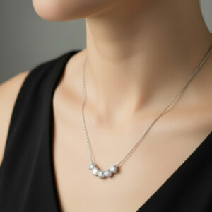 Signature 5 Stone Horizontal Diamond Pendant<BR>2.30 ct. 18K Gold