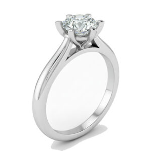 6-Prong Orchid Crown Setting 18K Gold / Platinum