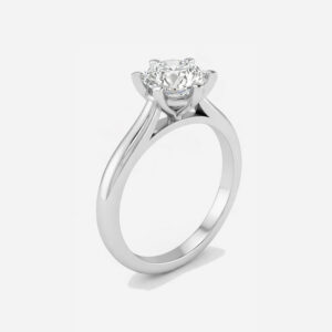 6-Prong Orchid Crown Setting 18K Gold / Platinum