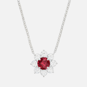 Ruby Flower Pendant<BR>1.46 ct. 18K Gold
