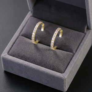 Classic Diamond Half Hoops<br>1.20 ct 18K Gold