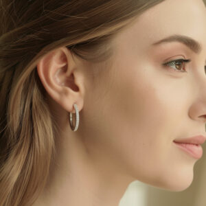 Classic Diamond Half Hoops<br>1.20 ct 18K Gold