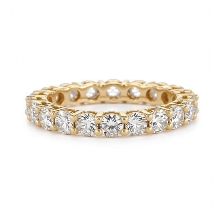 Full-Set Signature Diamond Eternity Ring <BR>1.80 ct Diamonds in 18K Gold