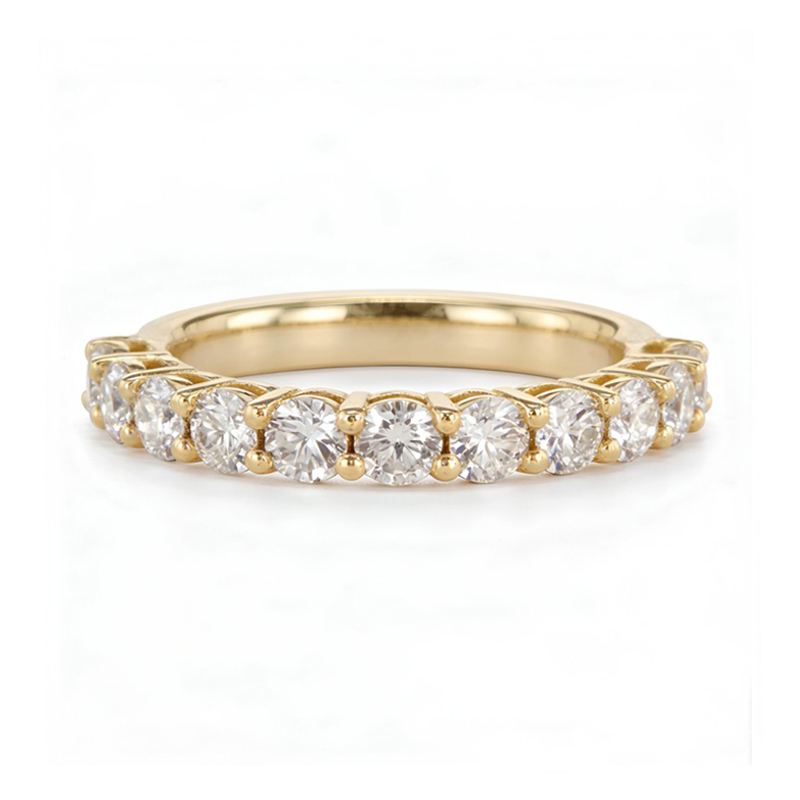 Half-Set Signature Diamond Eternity Ring <BR>1.00 ct Diamonds in 18k Gold
