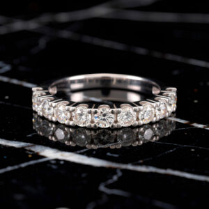 Half-Set Classic Diamond Eternity Ring<BR>1.10 Ct. Diamonds in 18k Gold