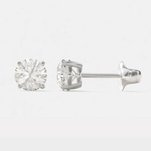 4-Prong Classic Earring Settings in 18K Gold
