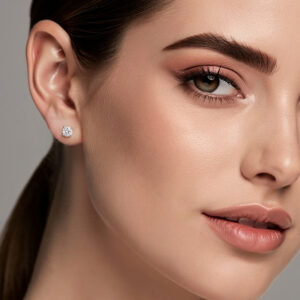 4-Prong Classic Earring Settings in 18K Gold