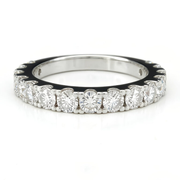 3/4-Set Classic Diamond Eternity Ring<BR>1.50 Ct. Diamonds in 18K Gold