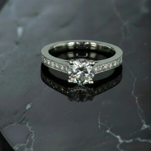 Classic Micro-Pavé Solitaire – Enduring Elegance