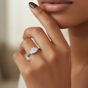 The Emerald Regent Engagement Ring