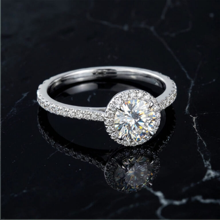 Royal Halo Engagement Ring - Regal Brilliance