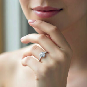 Royal Halo Engagement Ring – Regal Brilliance