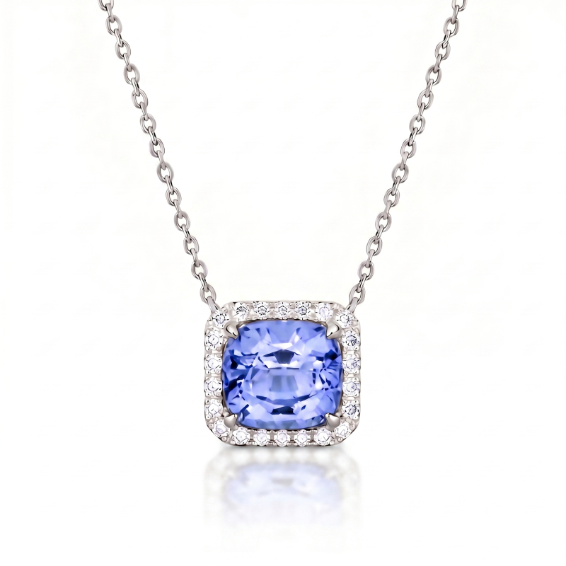 Blue Spinel Pendant Necklace<BR>2.00 ct. 18K Gold - Image 2
