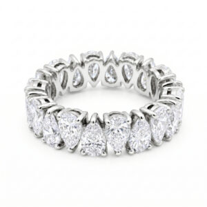 Full-Set Pear Diamond Eterntiy Ring<br> 4.75 Ct. in 18K Gold
