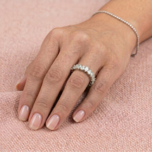 Full-Set Pear Diamond Eterntiy Ring<br> 4.75 Ct. in 18K Gold