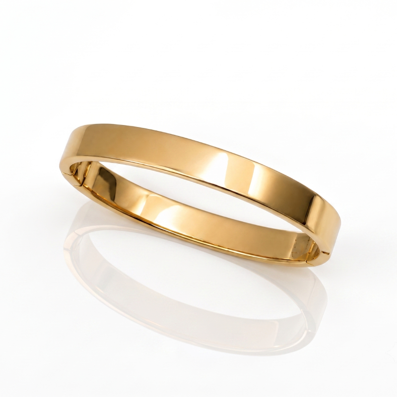 Tradional Gold Bangle<br>in 18K Gold - Image 6