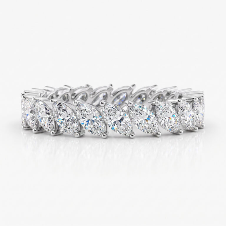 Full-Set Marquise Diamond Eterntiy Ring<br> 3.00 Ct. in 18K Gold