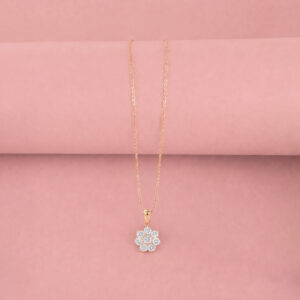 Diamond Blossom Pendant <BR>2.10 to 3.50 ct. 18K Gold